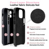 iPhone 14 Pro Max Original Leather Hybird Back Cover Case Black
