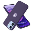 iPhone 12 Ultra Hybird Ring Silicone Matte Back Case Cover Anti-Shock Drop Protection (Deep Purple)