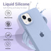 iPhone 14 Original Silicone Logo Back Cover Case Sea Blue