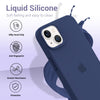 iPhone 15 Plus Original Silicone Logo Back Cover Case Midnight Blue