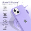 iPhone 15 Original Silicone Logo Back Cover Case Elegant Purple