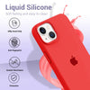 iPhone 13 Original Silicone Logo Back Cover Case Red