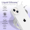 iPhone 15 Original Silicone Logo Back Cover Case White