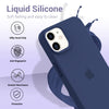 iPhone 12 Original Silicone Logo Back Cover Case Midnight Blue