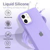 iPhone 12 Original Silicone Logo Back Cover Case Elegant Purple