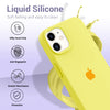 iPhone 12 Original Silicone Logo Back Cover Case Yellow