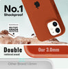 iPhone 12 Original Silicone Logo Back Cover Case Brown