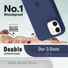iPhone 12 Original Silicone Logo Back Cover Case Midnight Blue