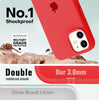 iPhone 12 Original Silicone Logo Back Cover Case Red