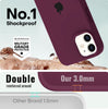 iPhone 12 Original Silicone Logo Back Cover Case Plum
