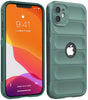 iPhone 12 Rugged Armor Hybird Silicone Back Cover Case Green