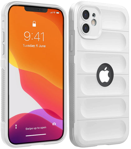 iPhone 11 Rugged Armor Hybird Silicone Back Cover Case White