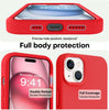 iPhone 15 Plus Original Silicone Logo Back Cover Case Red