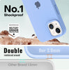 iPhone 15 Plus Original Silicone Logo Back Cover Case Serria Blue