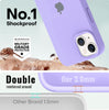 iPhone 15 Liquid Silicone Microfiber Lining Soft Back Cover Case Elegant Purple