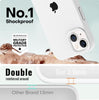 iPhone 15 Liquid Silicone Microfiber Lining Soft Back Cover Case White