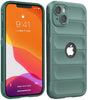 iPhone 15 Rugged Armor Hybird Silicone Back Cover Case Green