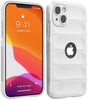 iPhone 15 Rugged Armor Hybird Silicone Back Cover Case White
