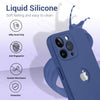 iPhone 13 Pro Max Silicone Back Case Cover Anti-Shock Full Body Protection With Logo View (Midnight Blue)