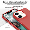 iPhone 12 Original Leather Hybird Back Cover Case Red