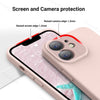 iPhone 12 Silicone Back Case Cover Anti-Shock Full Body Protection With Logo View (Sand Pink)
