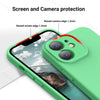 iPhone 12 Silicone Back Case Cover Anti-Shock Full Body Protection With Logo View (Mint Green)
