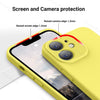 iPhone 12 Silicone Back Case Cover Anti-Shock Full Body Protection With Logo View (Yellow)