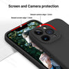 iPhone 14 Pro Max Silicone Back Case Cover Anti-Shock Full Body Protection With Logo View ( Black)