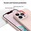 iPhone 13 Pro Max Silicone Back Case Cover Anti-Shock Full Body Protection With Logo View (Sand Pink)