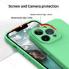 iPhone 13 Pro Max Silicone Back Case Cover Anti-Shock Full Body Protection With Logo View (Mint Green)