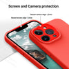 iPhone 13 Pro Max Silicone Back Case Cover Anti-Shock Full Body Protection With Logo View (Red)