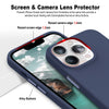 iPhone 14 Pro Original Leather Hybird Back Cover Case Indigo Blue