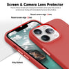 iPhone 14 Pro Max Original Leather Hybird Back Cover Case Red