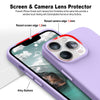 iPhone 14 Pro Max Original Leather Hybird Back Cover Case Elegant Purple
