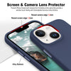 iPhone 14 Plus Original Leather Hybird Back Cover Case Indigo Blue
