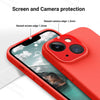 iPhone 13 Silicone Back Case Cover Anti-Shock Full Body Protection With Logo View (Red)