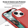 iPhone 15 Original Leather Hybird Back Cover Case Red