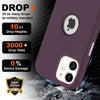 iPhone 11 Original Leather Hybird Back Cover Case Deep Purple