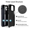 iPhone 12 Silicone Back Case Cover Anti-Shock Full Body Protection With Logo View (Dark Grey)