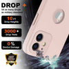 iPhone 12 Silicone Back Case Cover Anti-Shock Full Body Protection With Logo View (Sand Pink)
