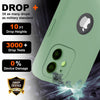 iPhone 12 Silicone Back Case Cover Anti-Shock Full Body Protection With Logo View (Macha Green)
