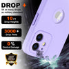 iPhone 11 Silicone Back Case Cover Anti-Shock Full Body Protection With Logo View (Elegant Purple)