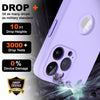 iPhone 14 Pro Max Silicone Back Case Cover Anti-Shock Full Body Protection With Logo View (Elegant Purple)