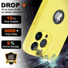 iPhone 13 Pro Max Silicone Back Case Cover Anti-Shock Full Body Protection With Logo View (Yellow)