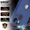 iPhone 13 Silicone Back Case Cover Anti-Shock Full Body Protection With Logo View (Midnight Blue)
