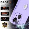 iPhone 14 Silicone Back Case Cover Anti-Shock Full Body Protection With Logo View (Elegant Purple)