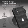 iPhone 12 Rugged Armor Hybird Silicone Back Cover Case Black