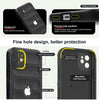 iPhone 12 Rugged Armor Hybird Silicone Back Cover Case Black