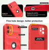 iPhone 12 Rugged Armor Hybird Silicone Back Cover Case Red
