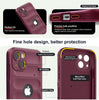 iPhone 15 Plus Rugged Armor Hybird Silicone Back Cover Case Maroon